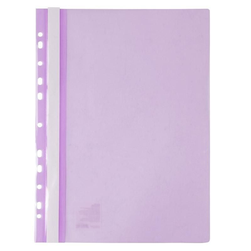 Папка швидкозшивач А4 з перфорацією бузковий (20 шт/уп) 1318-36 Axent