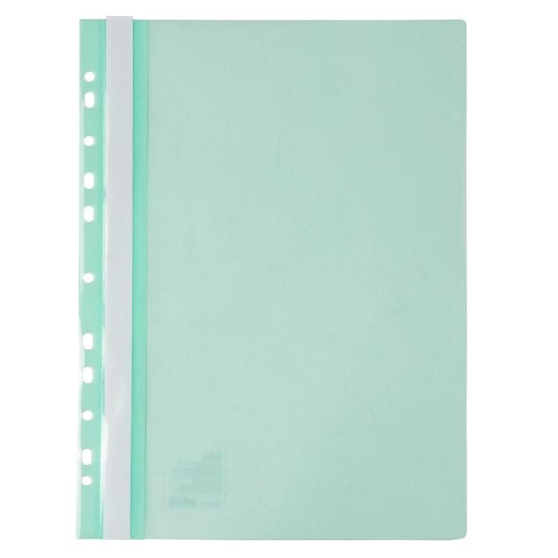Папка швидкозшивач А4 з перфорацією м'ятний (20 шт/уп) 1318-18 Axent