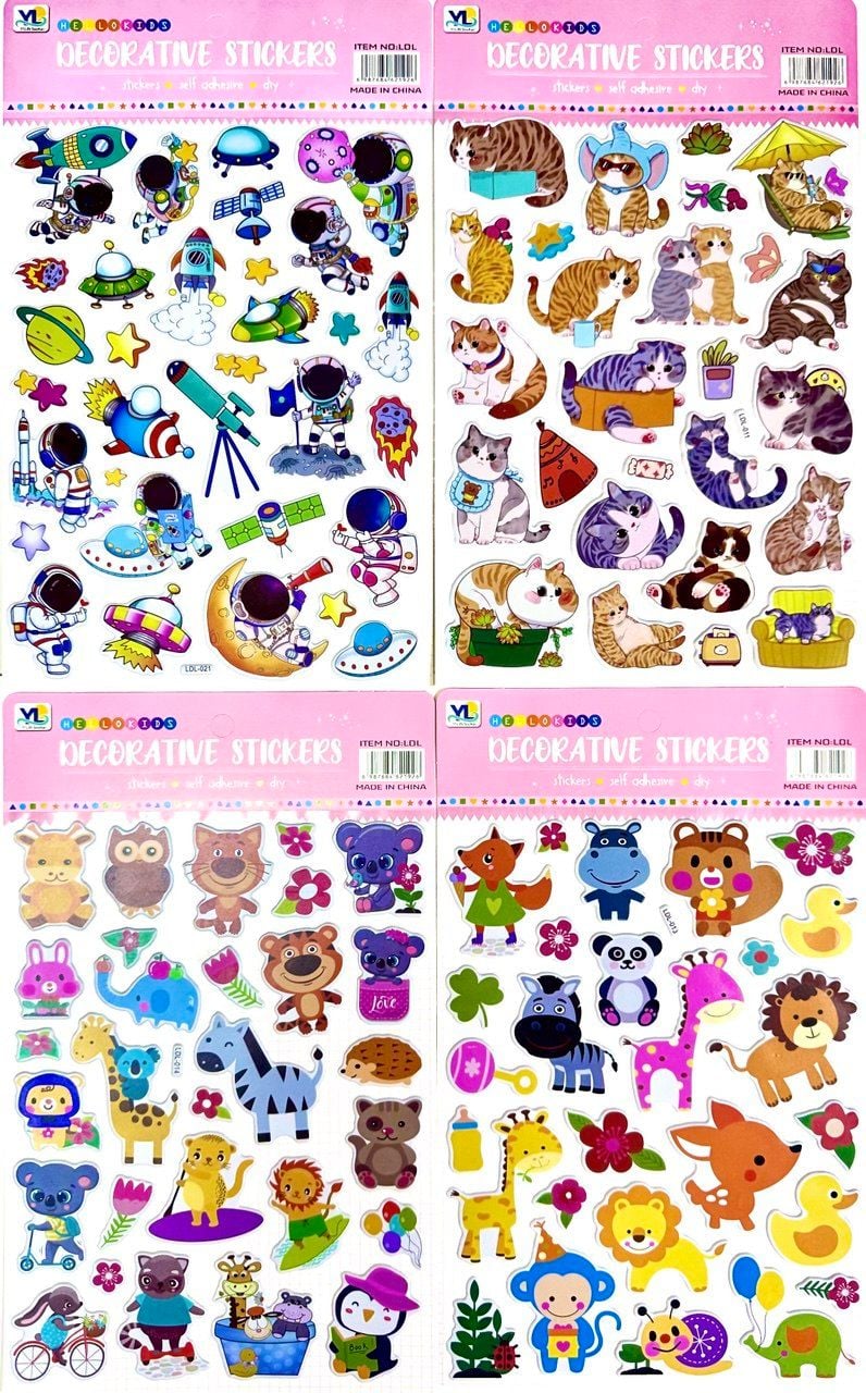 Наліпки 31*19 см (20 шт/уп) LDL (SA-0259) Імпорт