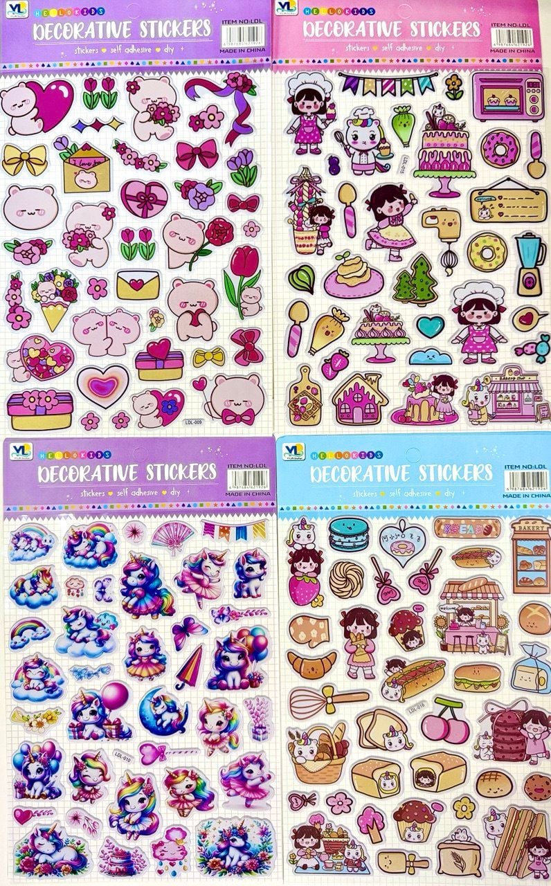 Наліпки 31*19 см (20 шт/уп) LDL (SA-0259) Імпорт