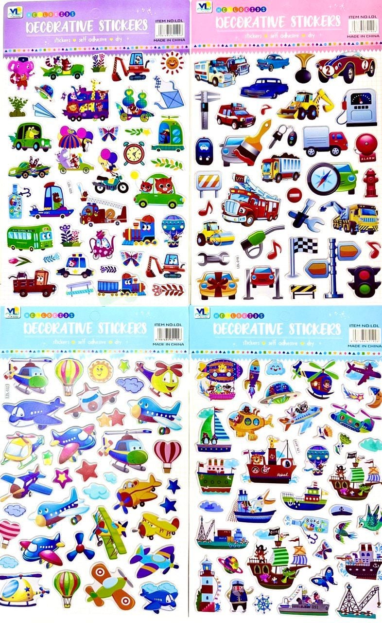 Наліпки 31*19 см (20 шт/уп) LDL (SA-0259) Імпорт