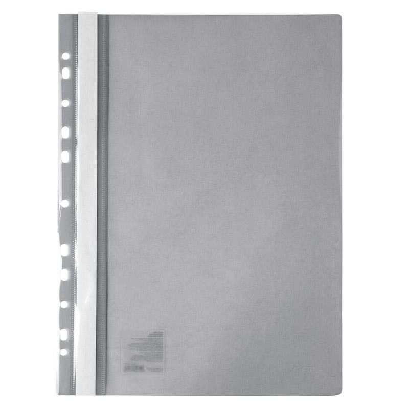 Папка швидкозшивач А4 з перфорацією сірий (20 шт/уп) 1318-12 Axent