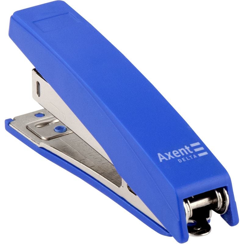 Степлер пластмасовий №10/5, 10 арк., синій D4219-02 Delta by Axent