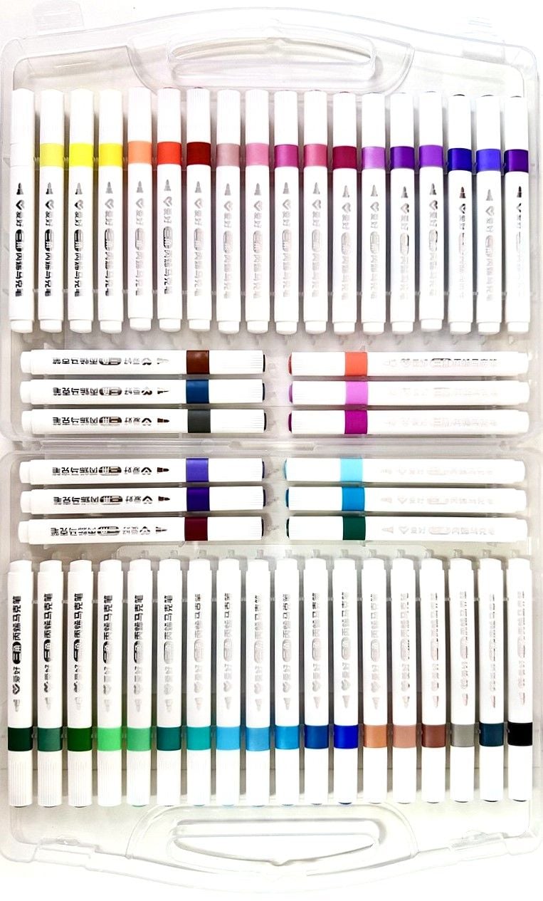 Маркер акриловий 48 кол трикутний корпус (5 шт/уп) PM5670-48 AIHAO