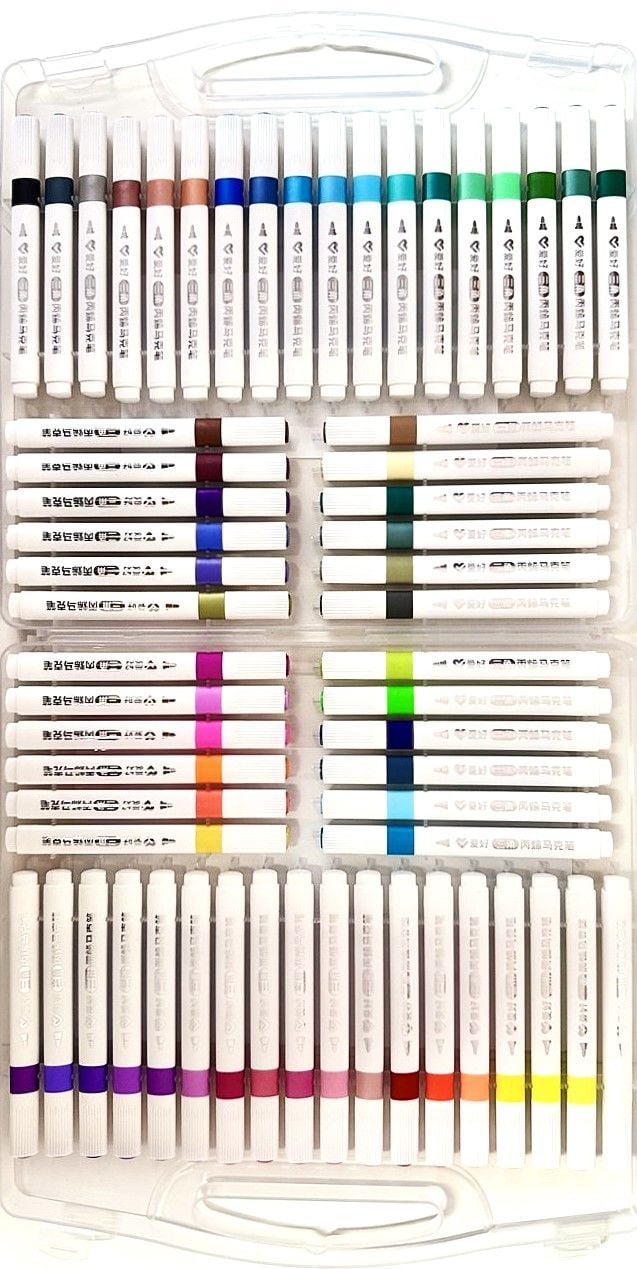 Маркер акриловий 60 кол трикутний корпус (6 шт/уп) PM5670-60 AIHAO