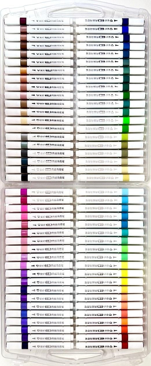 Маркер акриловий 80 кол трикутний корпус (9 шт/уп) PM5670-80 AIHAO