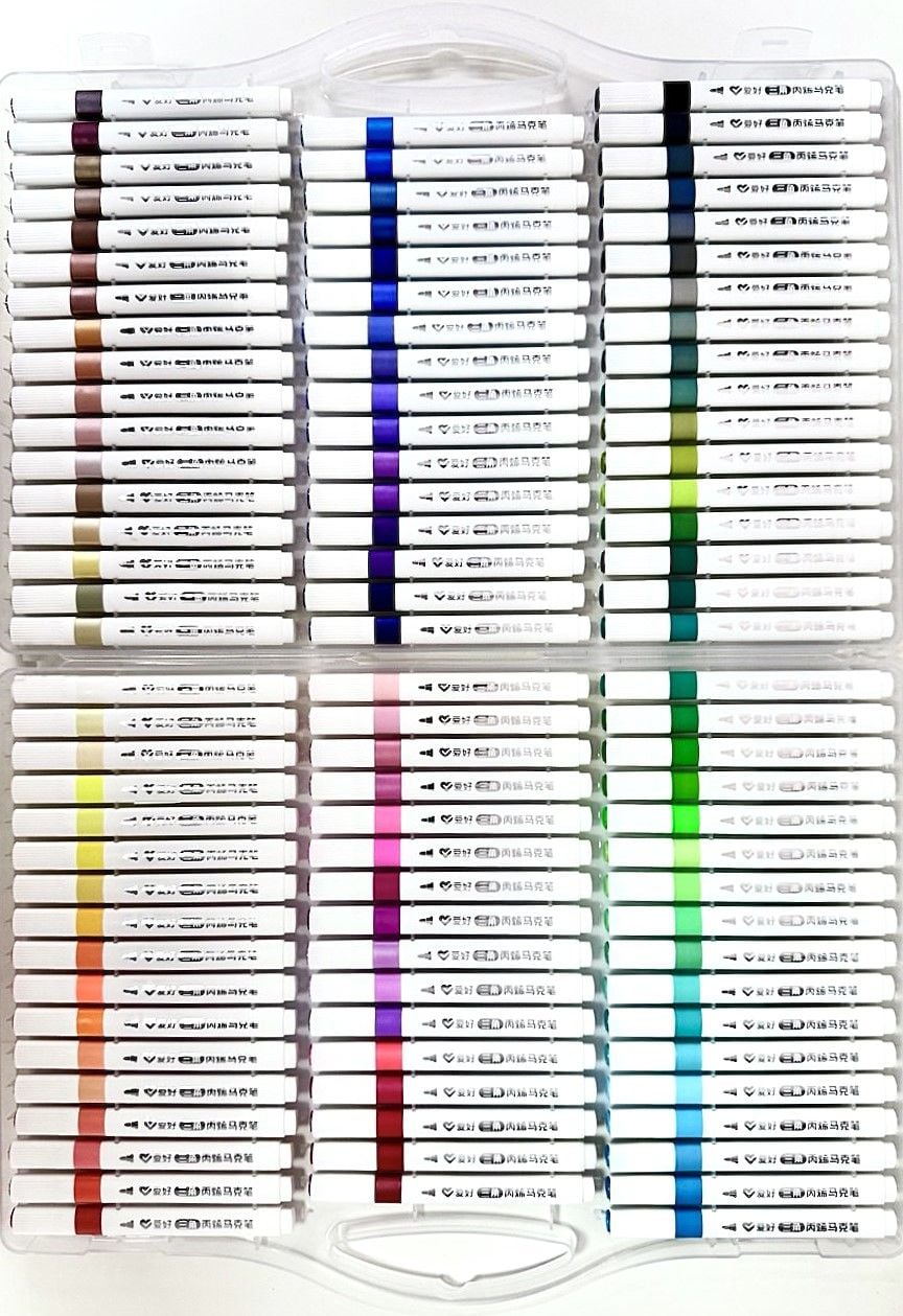 Маркер акриловий 100 кол трикутний корпус (8 шт/уп) PM5670-100 AIHAO