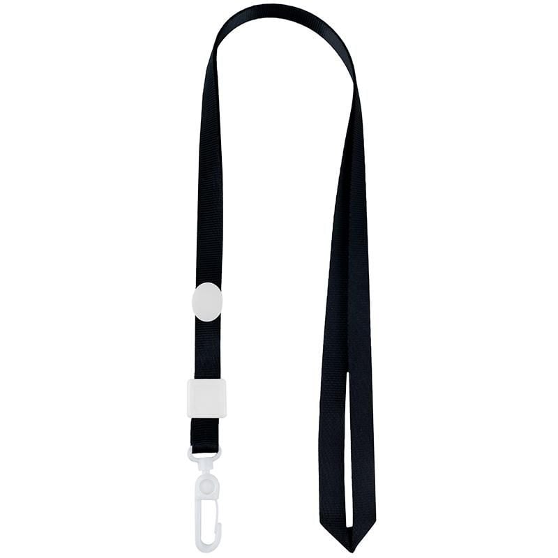 Бейдж Стрічка для бейджа з карабіном чорна (20 шт/уп) 4531-01 Axent