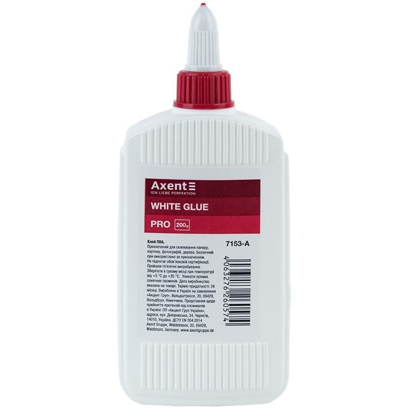 Клей ПВА PRO 200 мл (60 шт/ящ) 7153 Axent