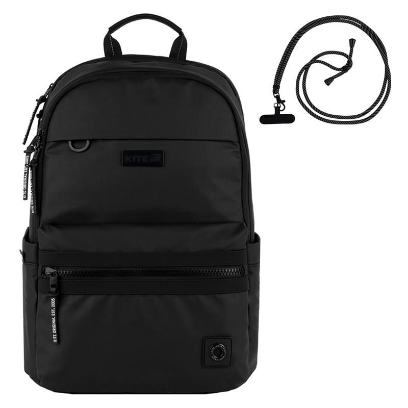 Рюкзак Education teens 16 л чорний K25-2721L-1 Kite