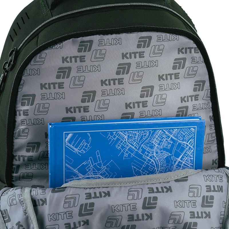 Рюкзак Education teens 26 л темно-зелений K25-903L-2 Kite