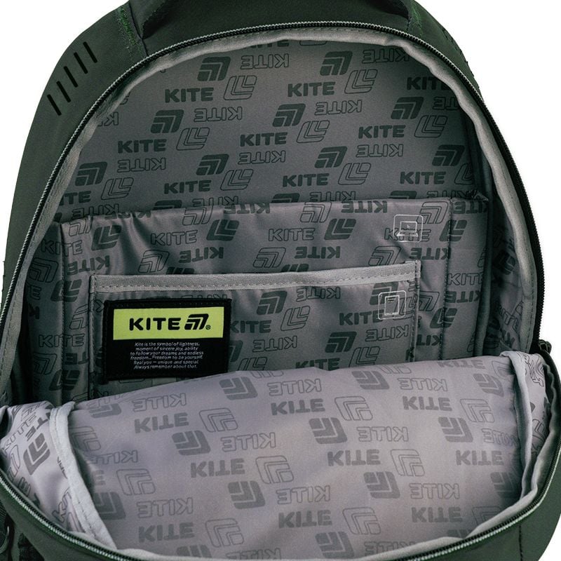 Рюкзак Education teens 26 л темно-зелений K25-903L-2 Kite