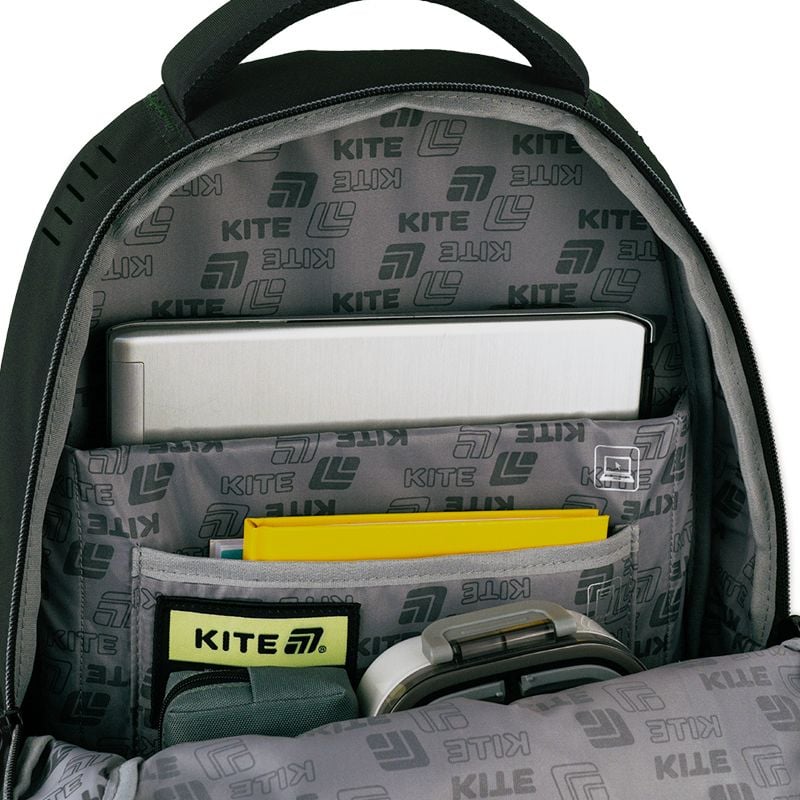 Рюкзак Education teens 26 л темно-зелений K25-903L-2 Kite