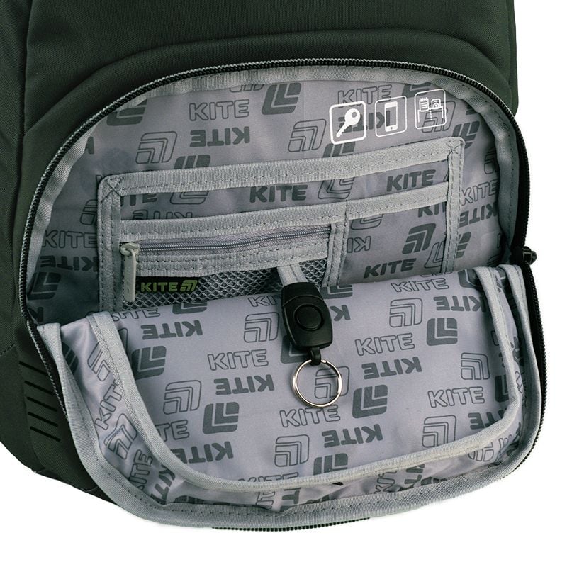 Рюкзак Education teens 26 л темно-зелений K25-903L-2 Kite