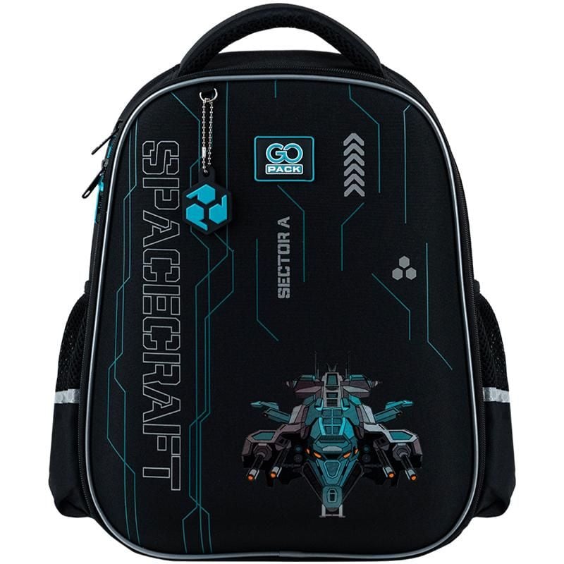 Рюкзак Education напівкаркасний Spacecraft чорний GO25-165M-5 Go-Pack