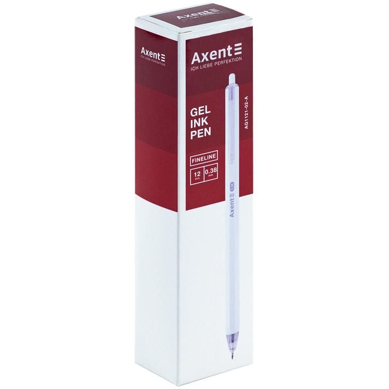 Ручка гелева 0.38 мм Fineline синя (12 шт/уп) AG1121-02 Axent