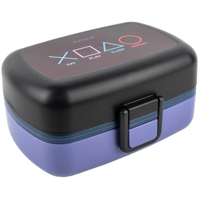 Ланчбокс з наповненням та приборами 1150 мл чорний K23-180-3 Kite