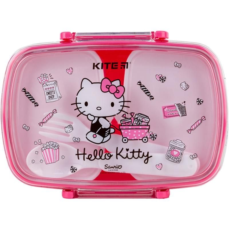 Ланчбокс з наповненням та приборами 760 мл Hello Kitty HK24-181-2 Kite
