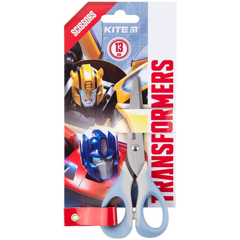 Ножиці дитячі з гумовими вставками 13 см Transformers (12 шт/уп) TF23-016 Kite