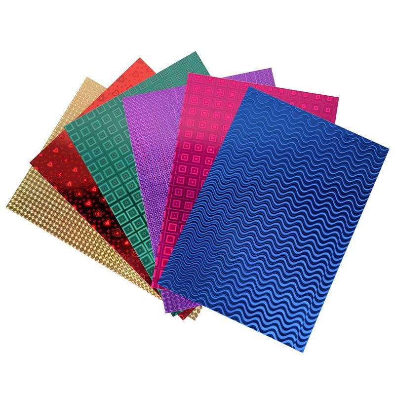 Папір картон А4 голографічний 6 кол 6 арк K22-421 Kite