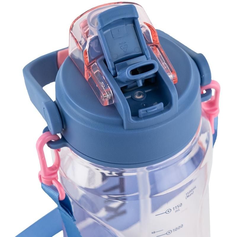 Пляшка для води 1500 мл рожево-блакитна K24-1202-2 Kite