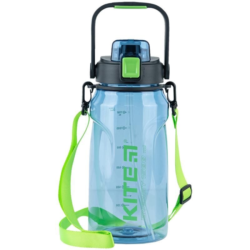 Пляшка для води 1500 мл зелено-блакитна K24-1202-1 Kite