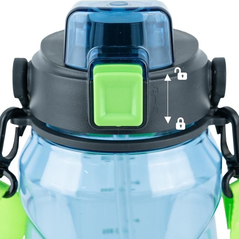 Пляшка для води 1500 мл зелено-блакитна K24-1202-1 Kite