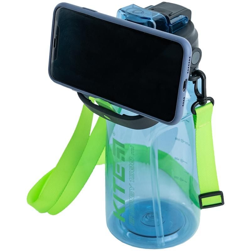 Пляшка для води 1500 мл зелено-блакитна K24-1202-1 Kite