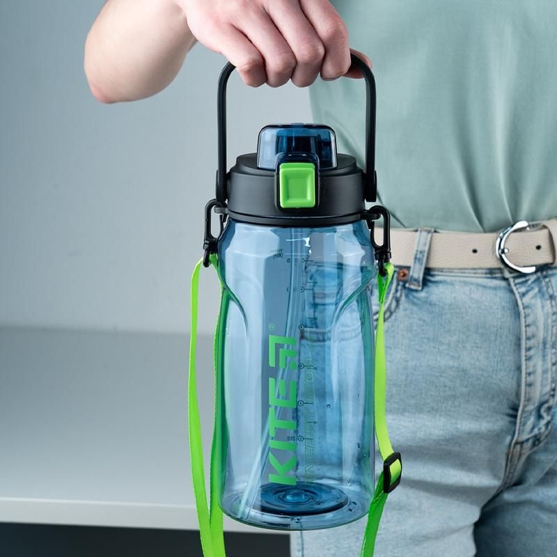 Пляшка для води 1500 мл зелено-блакитна K24-1202-1 Kite