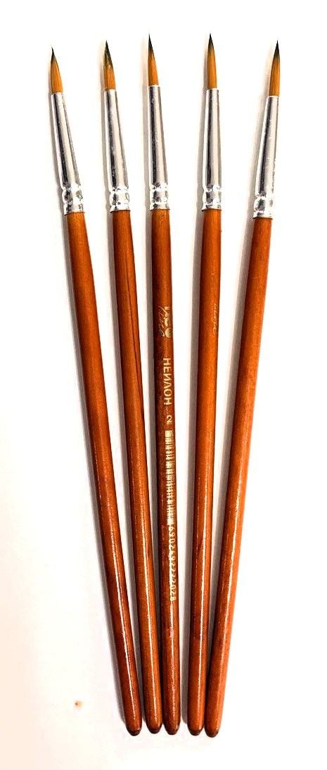 Пензлики №2 круглі нейлон (25 шт/уп) CHNR-2202 NeoLine