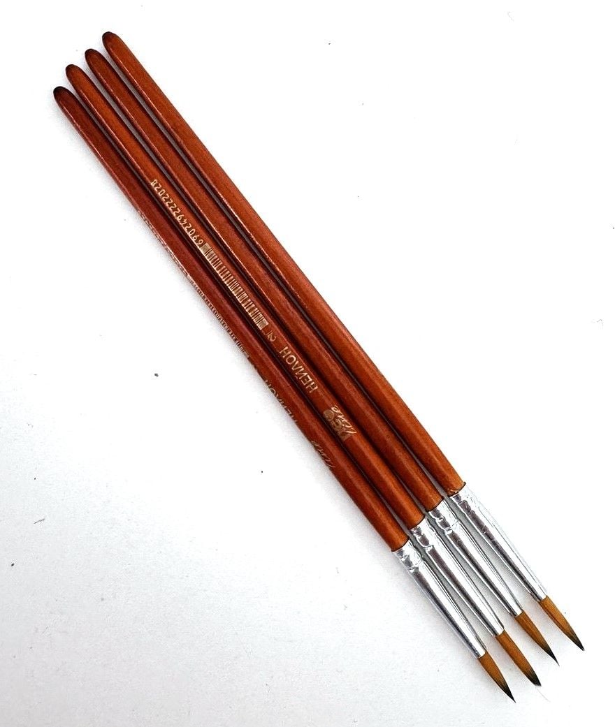Пензлики №2 круглі нейлон (25 шт/уп) CHNR-2202 NeoLine
