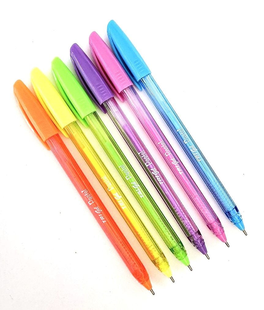 Ручка гелева набір 6 кол 0,8 мм Trigel Pastel UX-144 UNIMAX