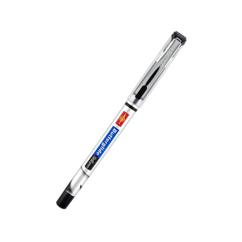 Ручка кулькова 0,7 мм Butterglide чорна (12 шт/уп) UX-122-01 UNIMAX