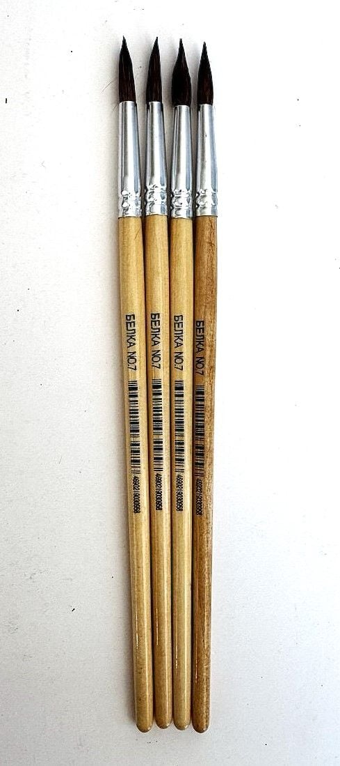 Пензлики №7 білка (15 шт/уп) TZ-7682 TUKZAR