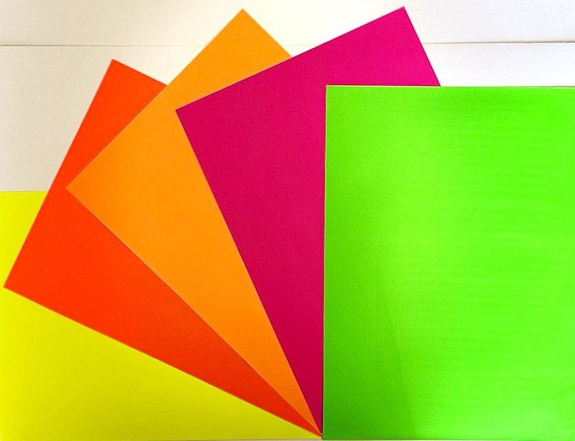 Папір кольоровий А4 самоклейка 10 арк 5 кол неон M-1328 SULTANI