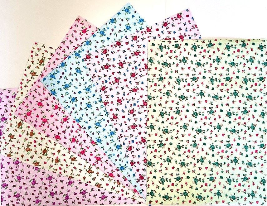 Тканина А4 самоклеюча 12 арк Квіти S-2501 Schreiber