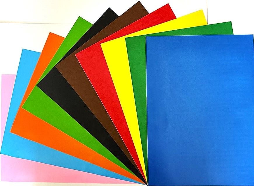 Папір кольоровий А4 самоклеючий 10 арк 10 кол M-1331 MAZARI