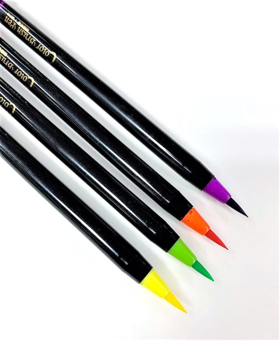 Фломастери браш акварельні на водяній основі 18 кол WB 910-18 AIHAO