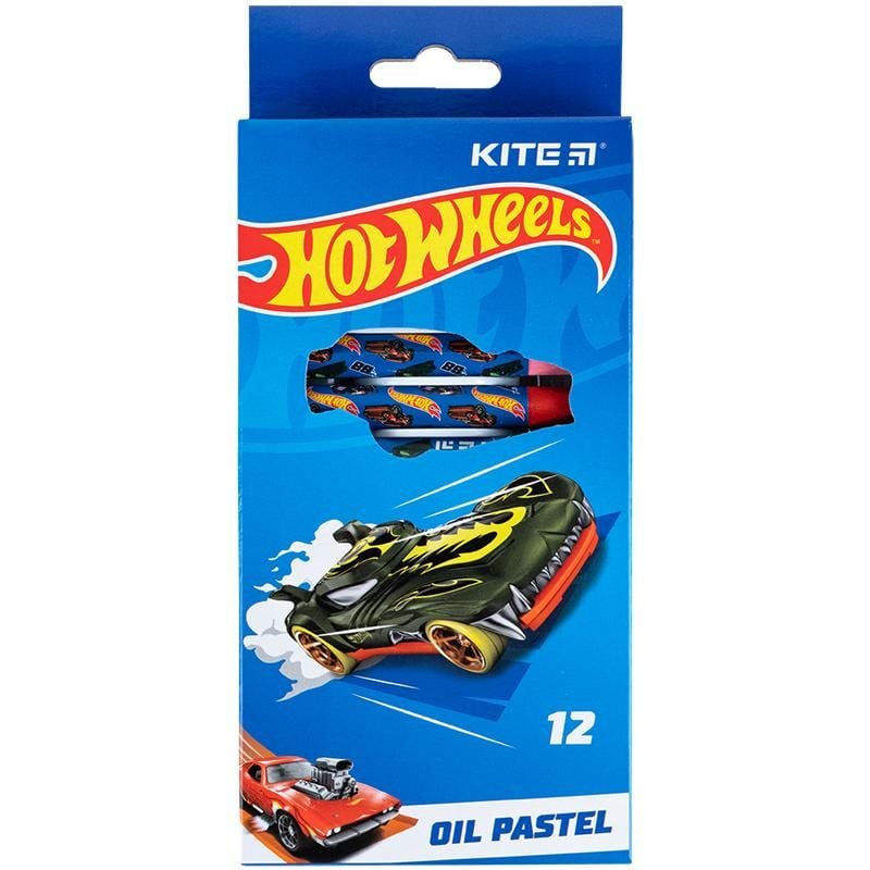 Олівець масляний 12 кол Hot Wheels HW24-071 Kite