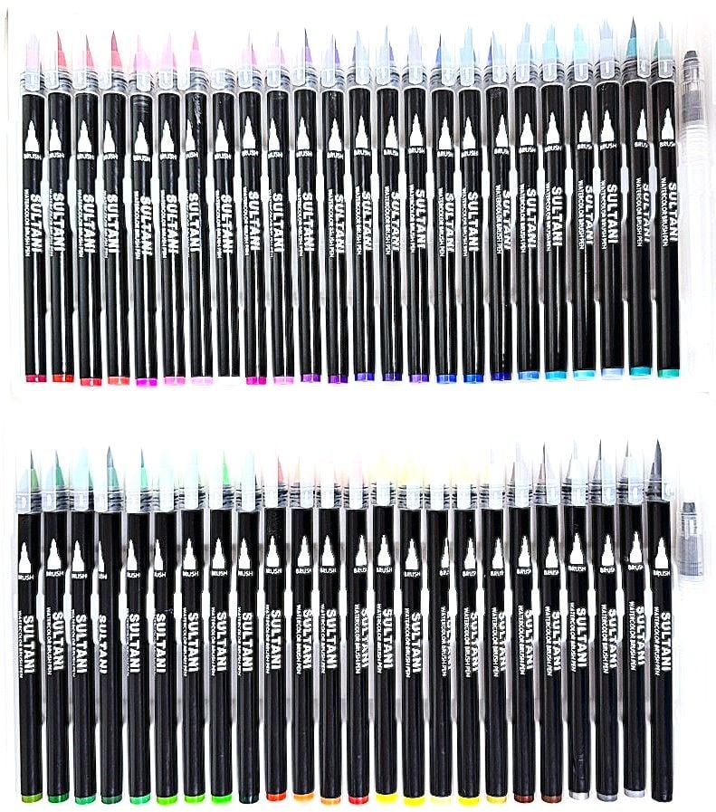 Фломастери браш акварельні на водяній основі 48 кол ST-5091-48 SULTANI