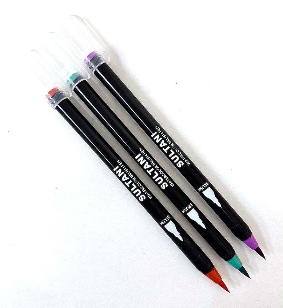 Фломастери браш акварельні на водяній основі 48 кол ST-5091-48 SULTANI