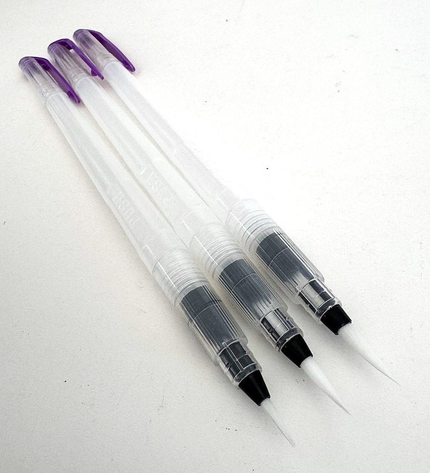 Пензлики з резервуаром для води набір 3 шт (24 шт/уп) ST-5164-3 SULTANI