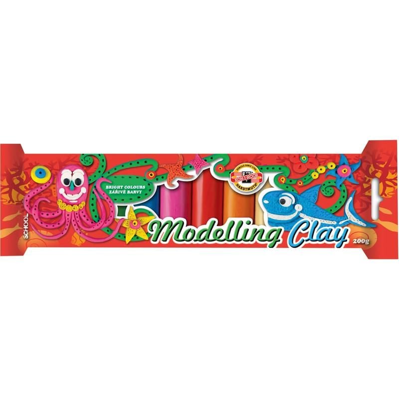 Пластилін 10 кол 200г в пластиковій упаковці Підводний світ (15 шт/уп) 131510 KOH-I-NOOR