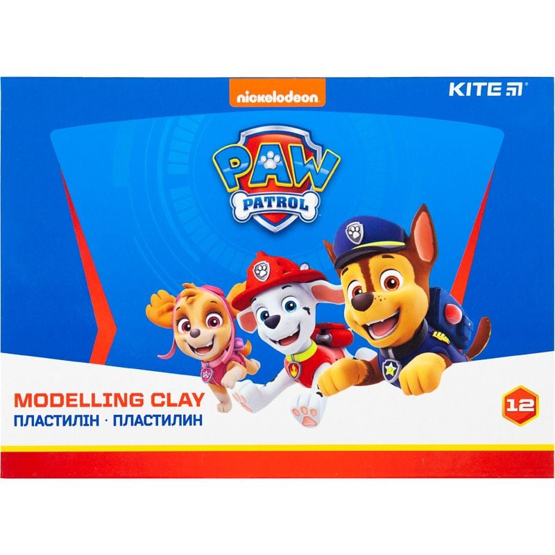 Пластилін восковий 12 кол  240 г Paw Patrol PW20-1086 Kite