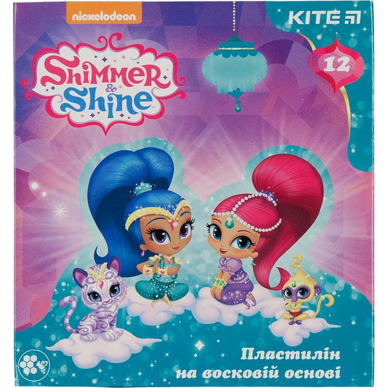 Пластилін восковий 12 кол 240 г Shimmer&Shine SH18-1086 Kite