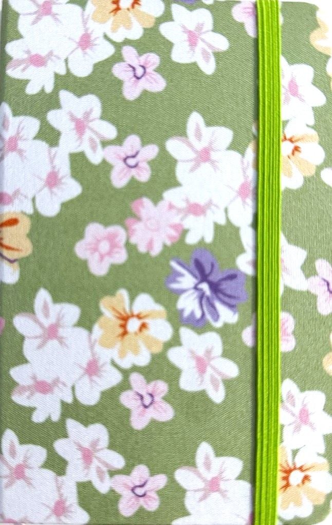 Блокнот на гумці А6 8,7*13,5 см 80 арк тверда обкл Flowers (24 шт/уп) 762640ML MALEVARO