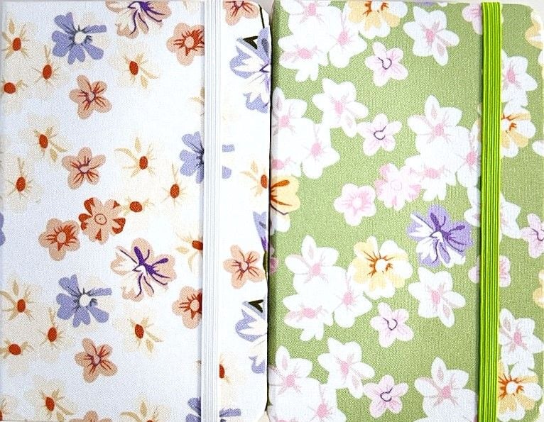 Блокнот на гумці А6 8,7*13,5 см 80 арк тверда обкл Flowers (24 шт/уп) 762640ML MALEVARO