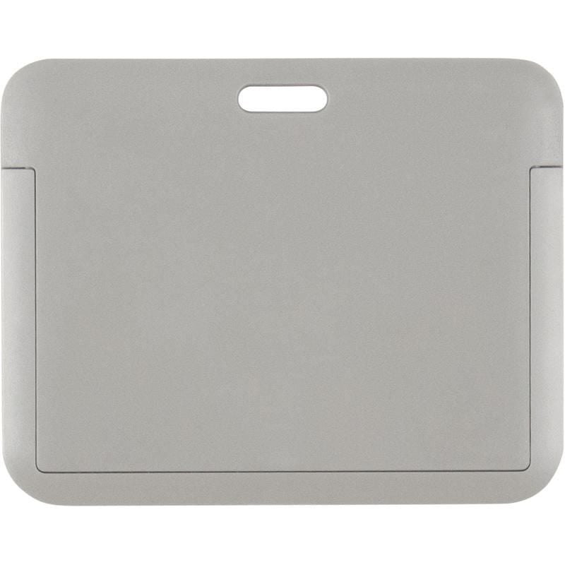 Бейдж слайдер горизонтальний 85*54 мм димчастий сірий (5 шт/уп) 4500H-03 Axent