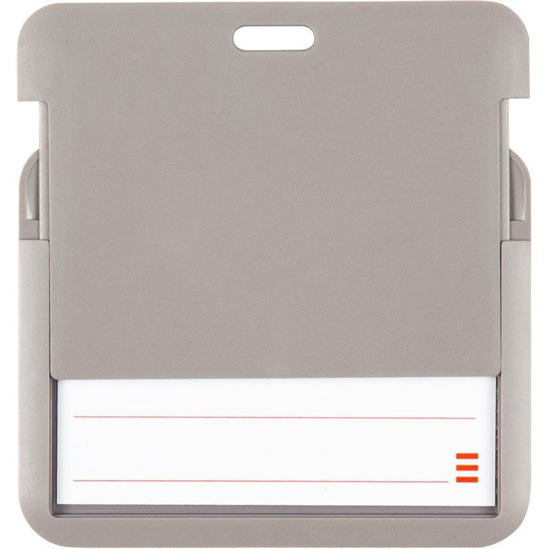 Бейдж слайдер горизонтальний 85*54 мм димчастий сірий (5 шт/уп) 4500H-03 Axent