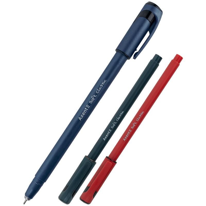 Ручка масляна 0,7 мм Soft Classic синя (12 шт/уп) AB1101-02 Axent